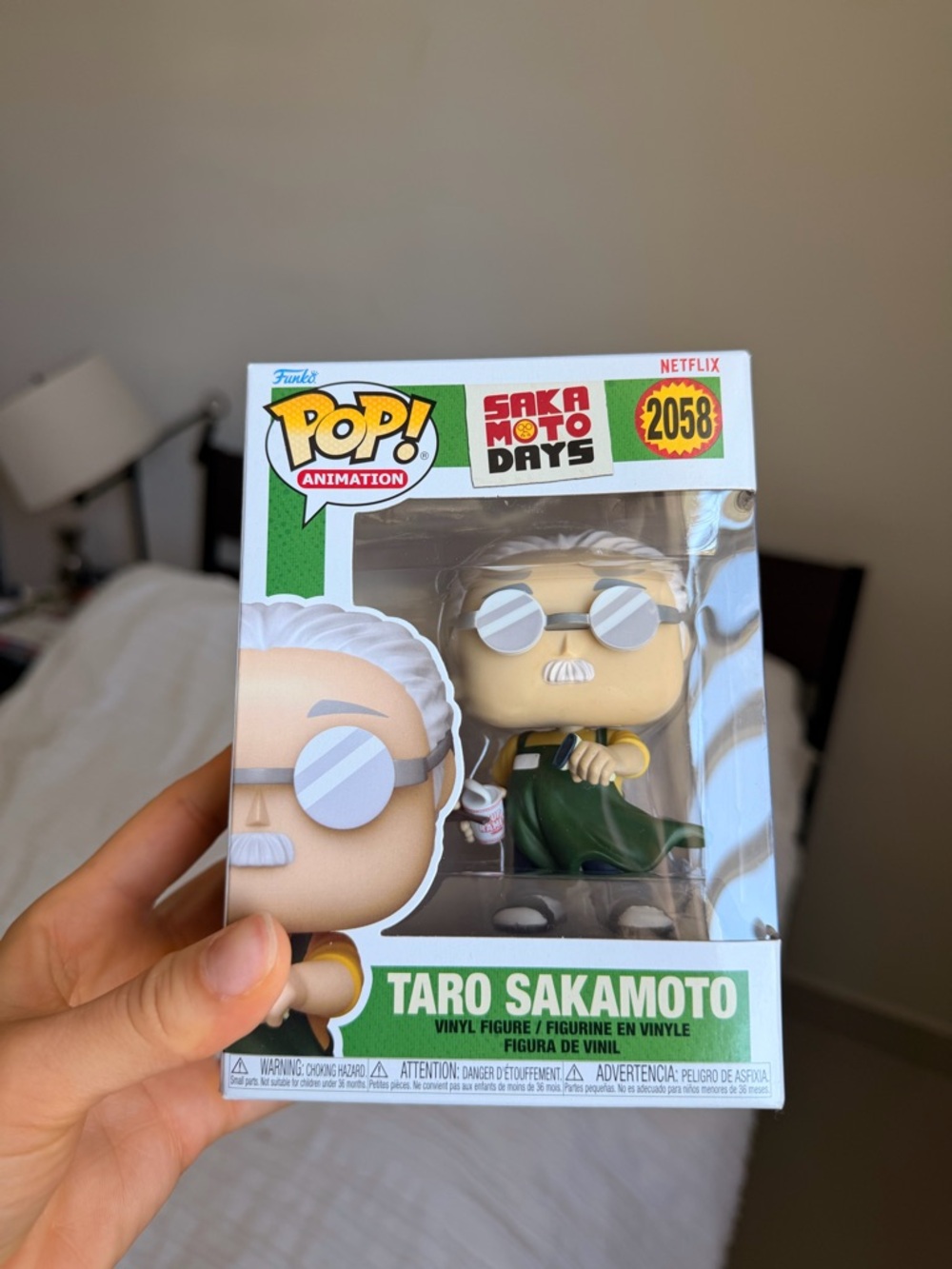 Funko POP! Taro Sakamoto Figure with Green Outfit and Silver Glasses